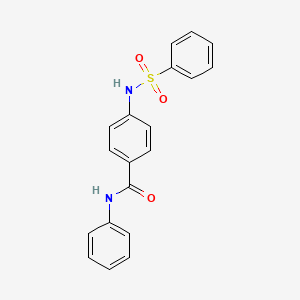 N-Phenyl-4-(phenylsulfonamido)benzamide chemical structure (CAS 333441-43-3)