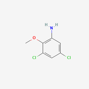 3,5-Dichloro-2-methoxyaniline chemical structure (CAS 33353-68-3)