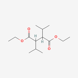 Diethyl 2,3-diisopropylsuccinate chemical structure (CAS 33367-55-4)