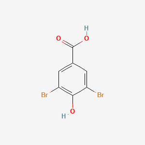 3,5-Dibromo-4-hydroxybenzoic acid chemical structure (CAS 3337-62-0)
