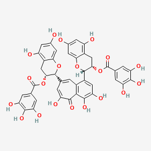 Theaflavine-3,3'-digallate chemical structure (CAS 33377-72-9)