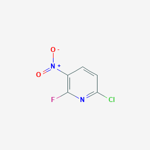 6-Chloro-2-fluoro-3-nitropyridine chemical structure (CAS 333998-11-1)