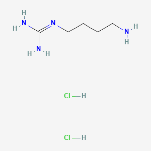 1-(4-Aminobutyl)guanidine dihydrochloride chemical structure (CAS 334-18-9)