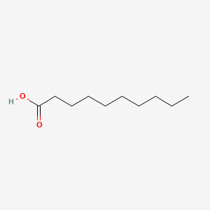 Decanoic acid chemical structure (CAS 334-48-5)