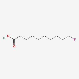 10-Fluorodecanoic acid chemical structure (CAS 334-59-8)