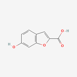 6-Hydroxybenzofuran-2-carboxylic acid chemical structure (CAS 334022-87-6)
