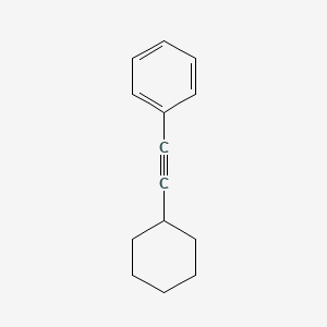 (Cyclohexylethynyl)benzene chemical structure (CAS 33414-83-4)