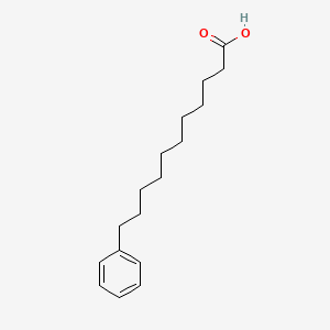 Benzeneundecanoic acid chemical structure (CAS 3343-24-6)