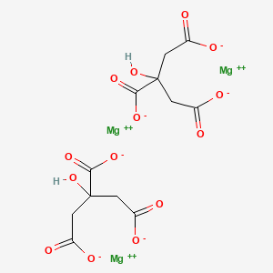 Magnesium 2-hydroxypropane-1,2,3-tricarboxylate chemical structure (CAS 3344-18-1)