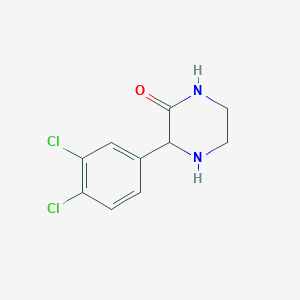 3-(3,4-Dichlorophenyl)piperazin-2-one chemical structure (CAS 334477-10-0)