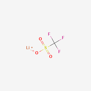 Lithium trifluoromethanesulfonate chemical structure (CAS 33454-82-9)