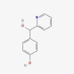 4-(Hydroxy(pyridin-2-yl)methyl)phenol chemical structure (CAS 33455-95-7)