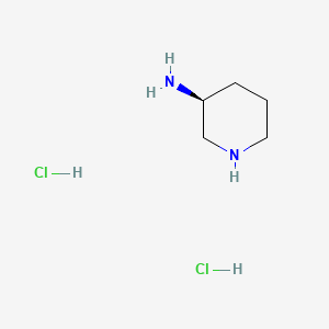 (S)-Piperidin-3-amine dihydrochloride chemical structure (CAS 334618-07-4)