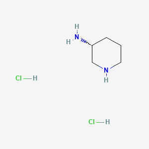 (R)-Piperidin-3-amine dihydrochloride chemical structure (CAS 334618-23-4)