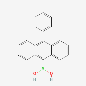 (10-Phenylanthracen-9-yl)boronic acid chemical structure (CAS 334658-75-2)