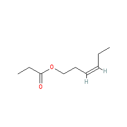 (Z)-Hex-3-en-1-yl propionate chemical structure (CAS 33467-74-2)