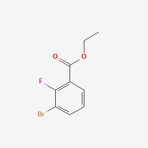 Ethyl 3-bromo-2-fluorobenzoate chemical structure (CAS 334792-76-6)