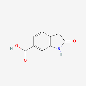 2-Oxoindoline-6-carboxylic acid chemical structure (CAS 334952-09-9)