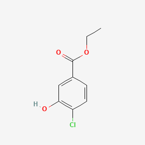 Ethyl 4-chloro-3-hydroxybenzoate chemical structure (CAS 335013-90-6)