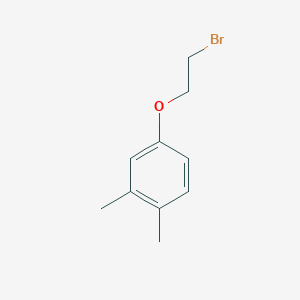 4-(2-Bromoethoxy)-1,2-dimethylbenzene chemical structure (CAS 3351-53-9)