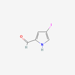 4-Iodo-1H-pyrrole-2-carbaldehyde chemical structure (CAS 33515-62-7)
