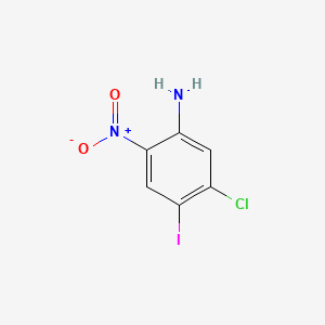 5-Chloro-4-iodo-2-nitroaniline chemical structure (CAS 335349-57-0)