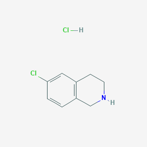6-Chloro-1,2,3,4-tetrahydroisoquinoline hydrochloride chemical structure (CAS 33537-97-2)