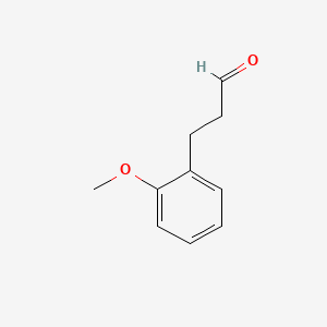 3-(2-Methoxyphenyl)propanal chemical structure (CAS 33538-83-9)