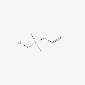 Allyl(chloromethyl)dimethylsilane chemical structure (CAS 33558-75-7)