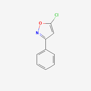5-Chloro-3-phenylisoxazole chemical structure (CAS 3356-89-6)