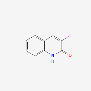 3-Iodoquinolin-2(1H)-one chemical structure (CAS 335649-85-9)
