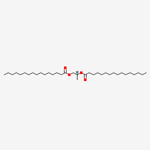 Propane-1,2-diyl dipalmitate chemical structure (CAS 33587-20-1)