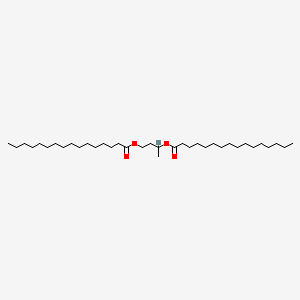 Butane-1,3-diyl dipalmitate chemical structure (CAS 33599-10-9)
