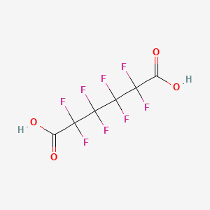 2,2,3,3,4,4,5,5-Octafluorohexanedioic acid chemical structure (CAS 336-08-3)