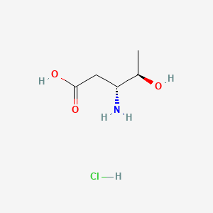 (3R,4R)-3-Amino-4-hydroxypentanoic acid hydrochloride chemical structure (CAS 336182-14-0)