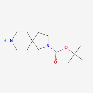 tert-Butyl 2,8-diazaspiro[4.5]decane-2-carboxylate chemical structure (CAS 336191-17-4)