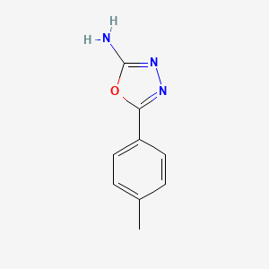 5-(p-Tolyl)-1,3,4-oxadiazol-2-amine chemical structure (CAS 33621-60-2)