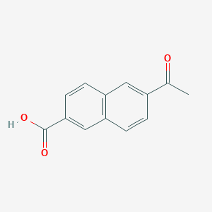 6-Acetyl-2-naphthoic acid chemical structure (CAS 33627-01-9)