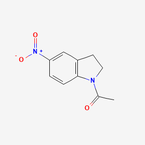 1-(5-Nitroindolin-1-yl)ethanone chemical structure (CAS 33632-27-8)