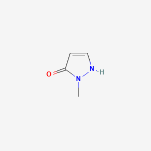 1-Methyl-1H-pyrazol-5-ol chemical structure (CAS 33641-15-5)
