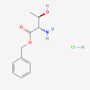 (2S,3R)-Benzyl 2-amino-3-hydroxybutanoate hydrochloride chemical structure (CAS 33645-24-8)