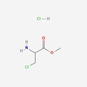 Methyl 2-amino-3-chloropropanoate hydrochloride chemical structure (CAS 33646-31-0)