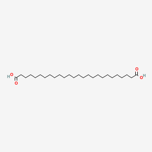 Hexacosanedioicacid chemical structure (CAS 3365-67-1)