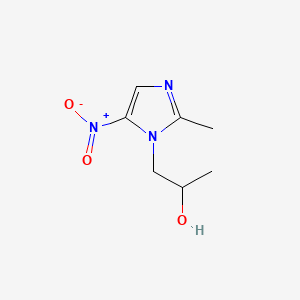 1-(2-Methyl-5-nitro-1H-imidazol-1-yl)propan-2-ol chemical structure (CAS 3366-95-8)