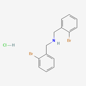 Bis(2-bromobenzyl)amine hydrochloride chemical structure (CAS 336615-45-3)