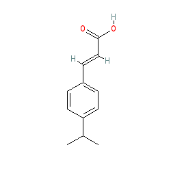 3-(4-Isopropylphenyl)acrylic acid chemical structure (CAS 3368-21-6)