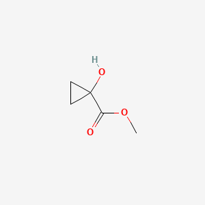 Methyl 1-hydroxycyclopropanecarboxylate chemical structure (CAS 33689-29-1)