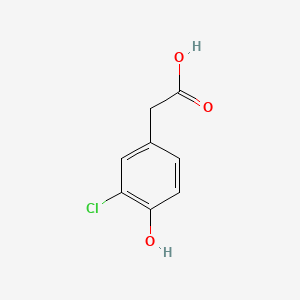 3-Chloro-4-hydroxyphenylacetic acid chemical structure (CAS 33697-81-3)
