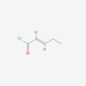 (E)-Pent-2-enoyl chloride chemical structure (CAS 33698-85-0)