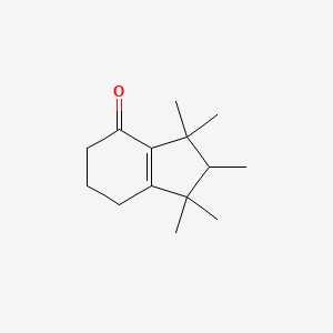 1,1,2,3,3-Pentamethyl-1,2,3,5,6,7-hexahydro-4H-inden-4-one chemical structure (CAS 33704-61-9)